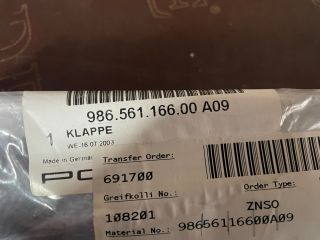 bontott PORSCHE BOXSTER Tető Díszléc