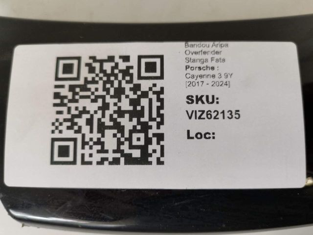 bontott PORSCHE CAYENNE Bal első Sárvédő Díszléc