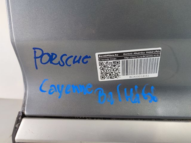 bontott PORSCHE CAYENNE Bal hátsó Ajtó (Üres lemez)