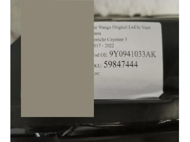 bontott PORSCHE CAYENNE Bal Ledes Fényszóró