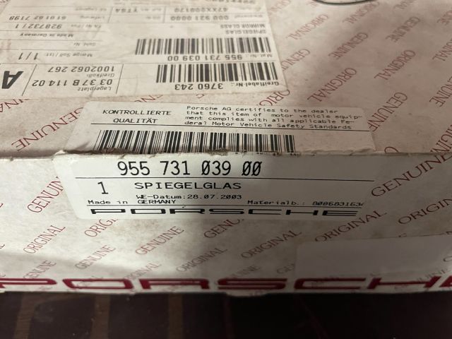 bontott PORSCHE CAYENNE Bal Tükörlap