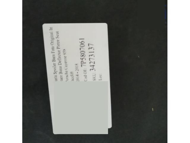 bontott PORSCHE CAYENNE Első Lökhárító Alsó (Műanyag)