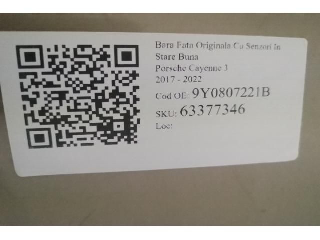 bontott PORSCHE CAYENNE Első Lökhárító (Részeivel)