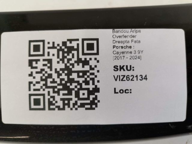 bontott PORSCHE CAYENNE Jobb első Sárvédő Díszléc