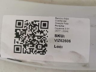 bontott PORSCHE CAYENNE Jobb első Sárvédő Díszléc