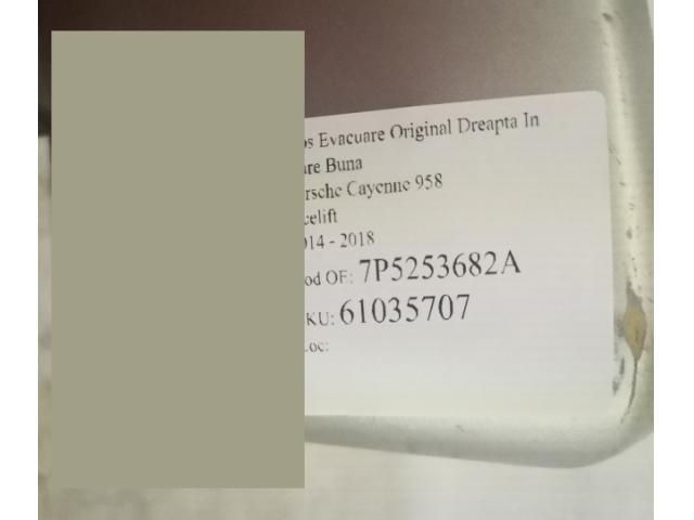 bontott PORSCHE CAYENNE Jobb Kipufogó Vég