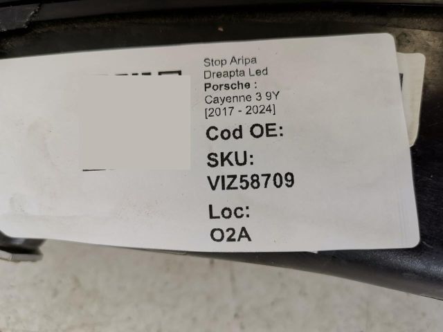 bontott PORSCHE CAYENNE Jobb Külső Hátsó Lámpa