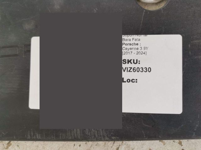 bontott PORSCHE CAYENNE Rendszámtábla Tartó