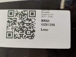bontott PORSCHE CAYENNE Rendszámtábla Tartó