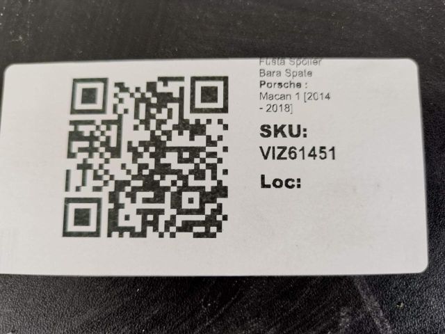 bontott PORSCHE MACAN Hátsó Lökhárító Alsó (Műanyag)