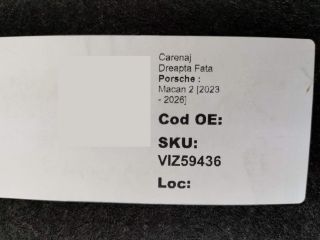 bontott PORSCHE MACAN Jobb első Dobbetét (Kerékjárati, Műanyag)