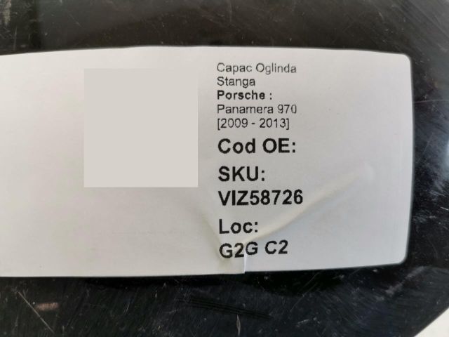 bontott PORSCHE PANAMERA Bal Visszapillantó Tükör Burkolat