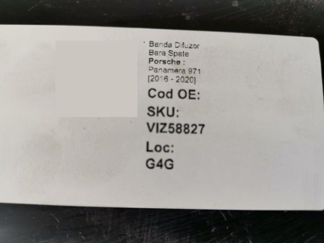 bontott PORSCHE PANAMERA Hátsó Lökhárító Díszléc
