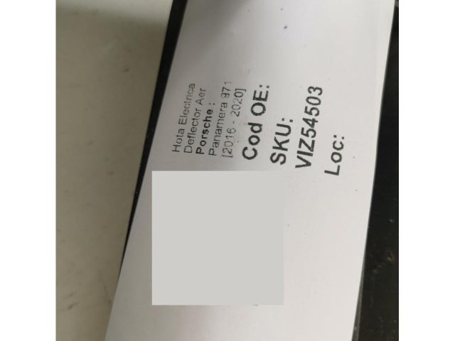 bontott PORSCHE PANAMERA Hűtő Légterelő