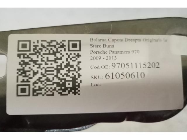 bontott PORSCHE PANAMERA Motorháztető Jobb Zsanér