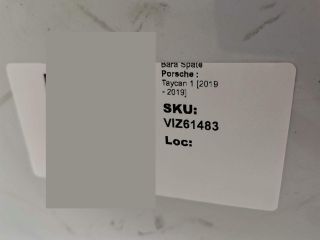 bontott PORSCHE TAYCAN Hátsó Lökhárító (Üresen)