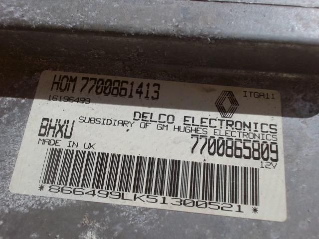 bontott RENAULT 19 Motorvezérlő