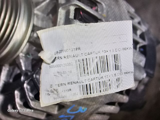 bontott RENAULT CAPTUR Generátor