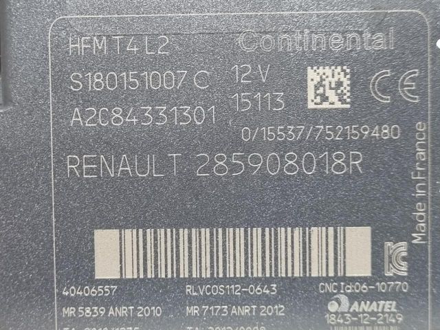 bontott RENAULT CAPTUR Gyújtáskapcsoló