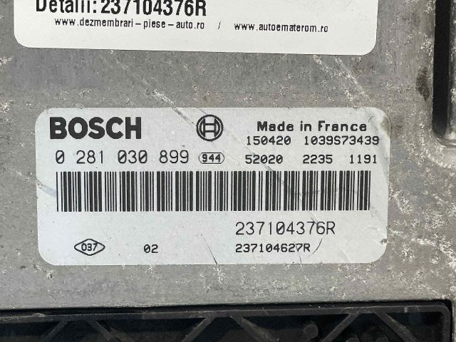 bontott RENAULT CAPTUR Motorvezérlő