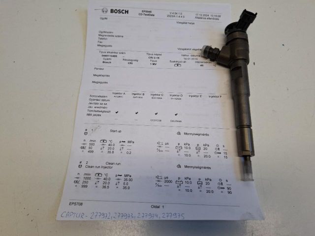 bontott RENAULT CAPTUR Porlasztó (1 db)