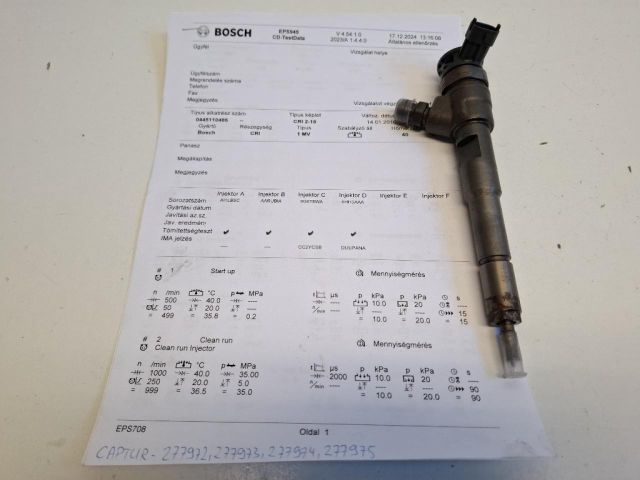 bontott RENAULT CAPTUR Porlasztó (1 db)