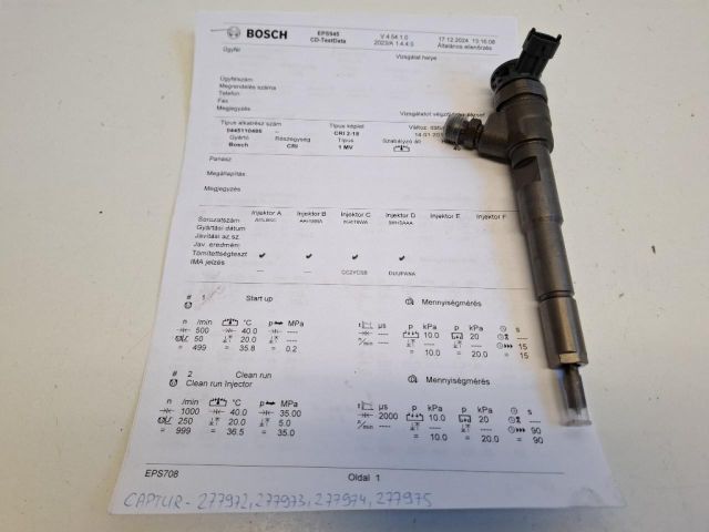 bontott RENAULT CAPTUR Porlasztó (1 db)