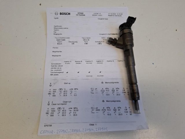 bontott RENAULT CAPTUR Porlasztó (1 db)