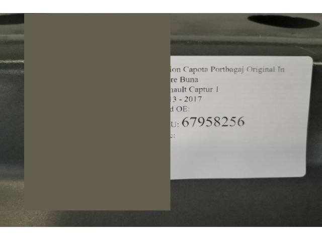 bontott RENAULT CAPTUR Csomagtérajtó (Üres lemez)