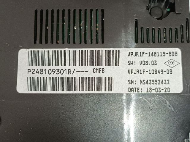 bontott RENAULT CAPTUR II Kilométeróra