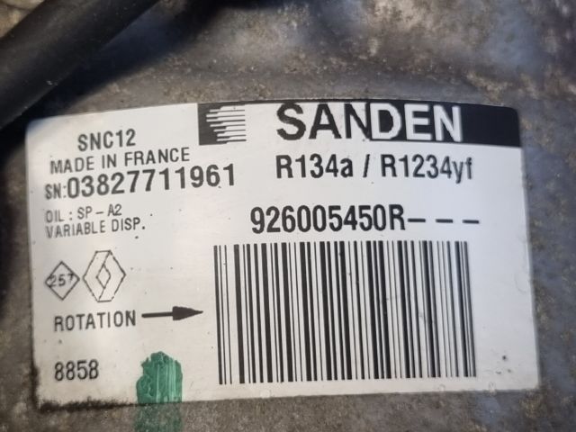 bontott RENAULT CAPTUR II Klímakompresszor