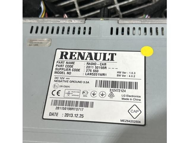 bontott RENAULT CAPTUR Navigációs Fejegység