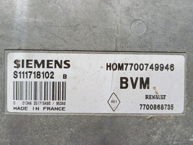 bontott RENAULT CLIO I Motorvezérlő