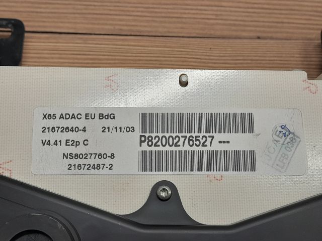 bontott RENAULT CLIO II Kilométeróra