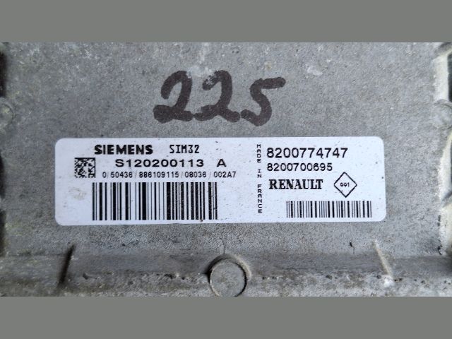 bontott RENAULT CLIO II Motorvezérlő