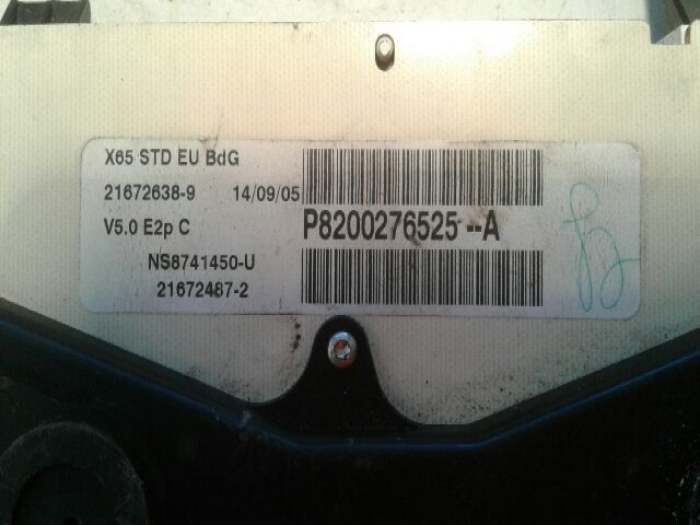 bontott RENAULT CLIO II Kilométeróra