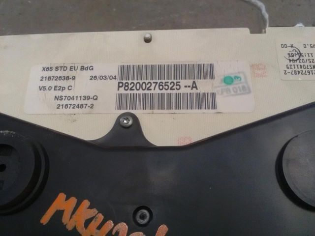 bontott RENAULT CLIO II Kilométeróra