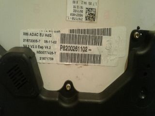 bontott RENAULT CLIO II Kilométeróra