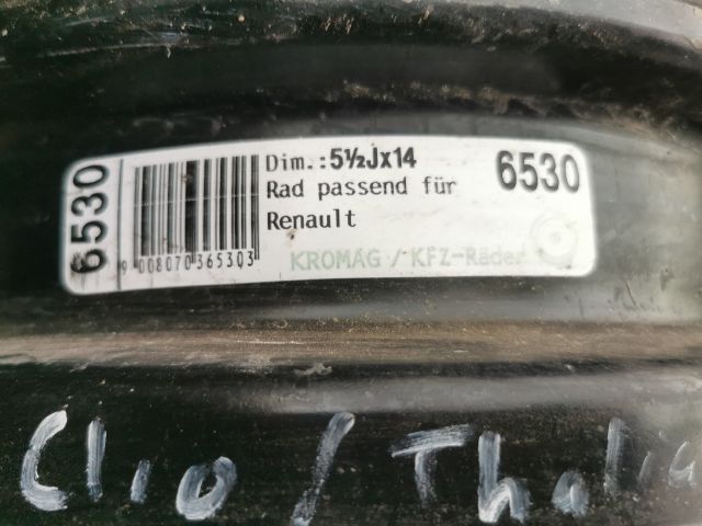 bontott RENAULT CLIO II Acélfelni (1 db)