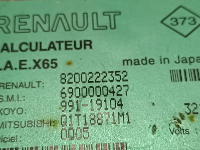 bontott RENAULT CLIO II Aktív Kormány Elektronika