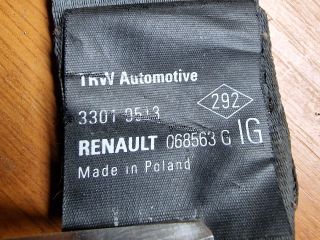 bontott RENAULT CLIO II Bal első Biztonsági Öv
