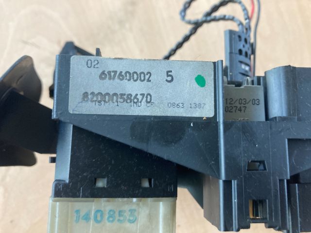 bontott RENAULT CLIO II Első Ablakmosó Kapcsoló