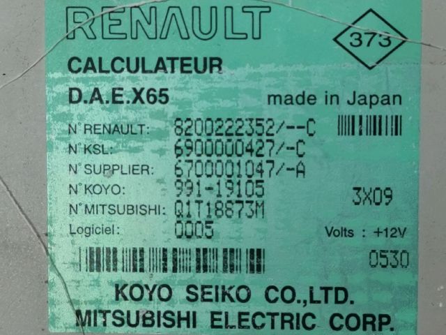 bontott RENAULT CLIO II Szervó Szivattyú Elektronika