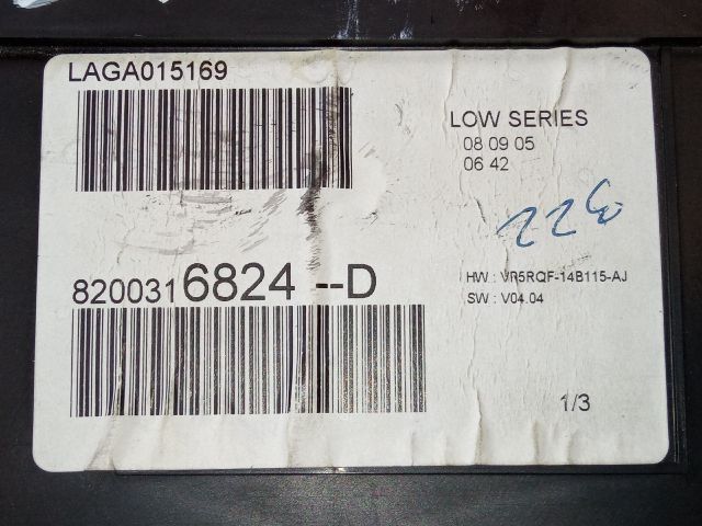 bontott RENAULT CLIO III Kilométeróra