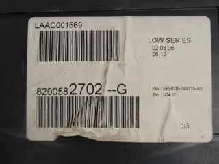 bontott RENAULT CLIO III Kilométeróra