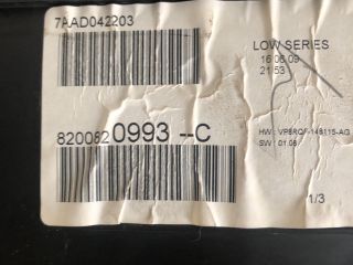 bontott RENAULT CLIO III Kilométeróra