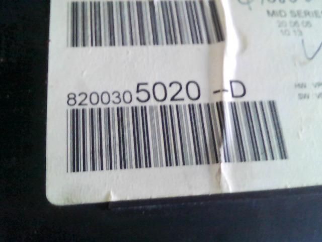 bontott RENAULT CLIO III Kilométeróra