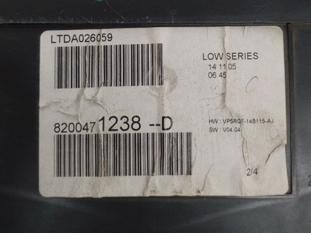 bontott RENAULT CLIO III Kilométeróra