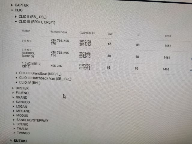 bontott RENAULT CLIO III Porlasztó (1 db)
