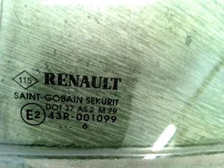 bontott RENAULT CLIO III Bal C Oszlop Oldalablak Üveg